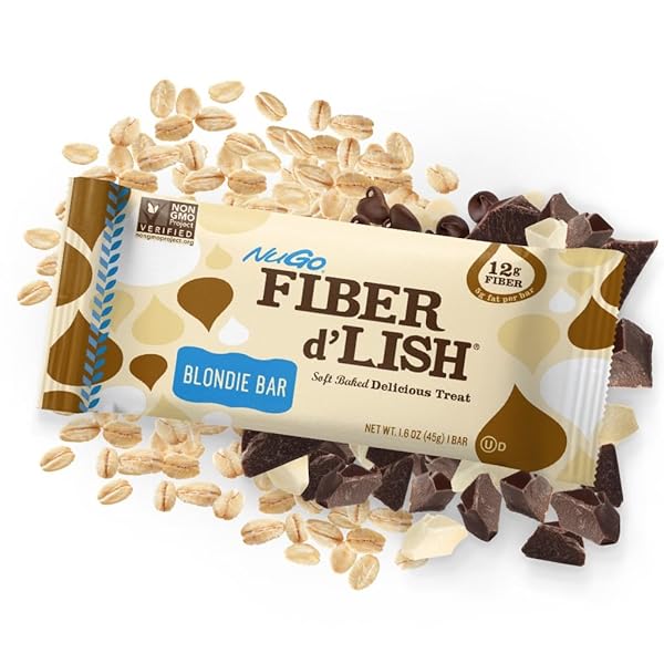 NUGO FIBER D’LISH BLONDIE, 12G HIGH FIBER, 160 CALORIES, 16 COUNT