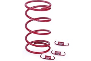 Glixal ATKS-03903 Chinese Scooter High Performance Racing Torque Spring clutch springs GY6 50cc-100cc 139QMB Engine Moped ATV (2000RPM,Red)