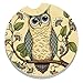 CounterArt Absorbent Stoneware Car Coaster, Wise Owl