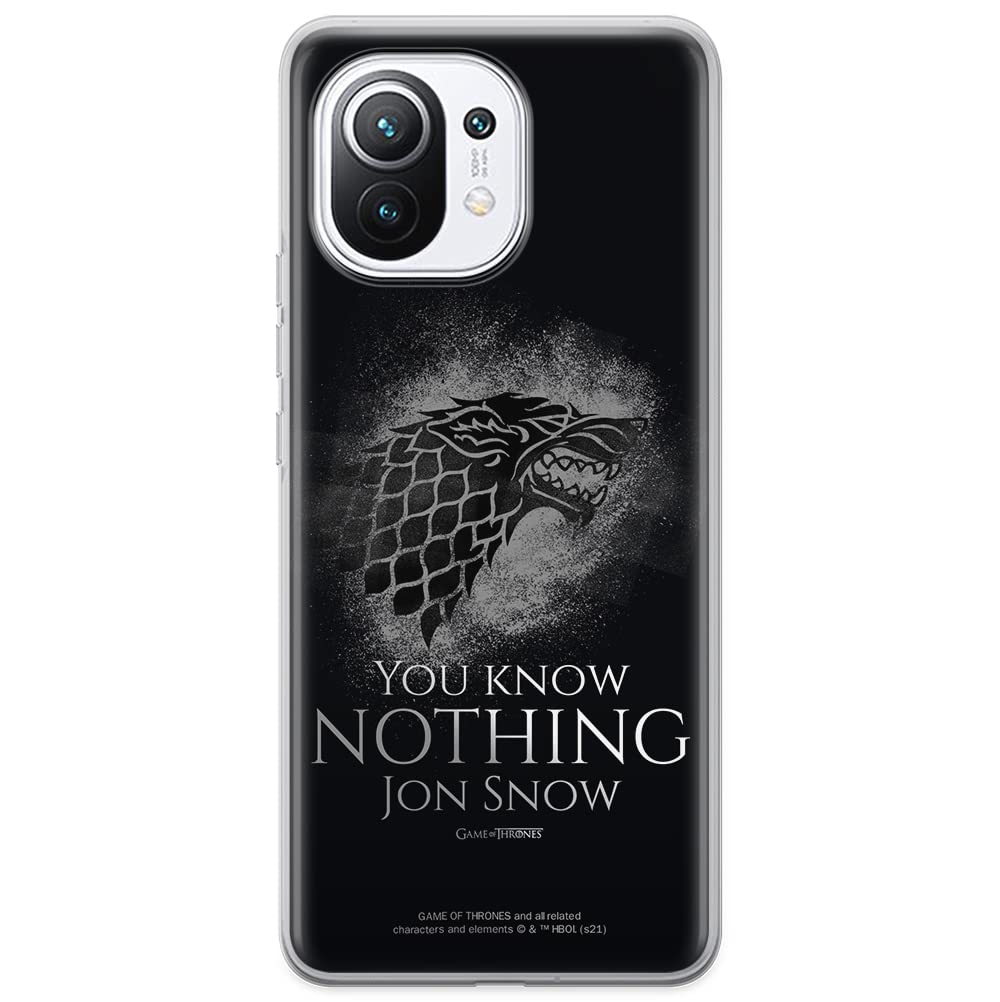 ERT GROUP mobile phone case for Xiaomi 11 original and officially Licensed Game of Thrones pattern 020 optimally adapted to the shape of the mobile phone, case made of TPU — image 1