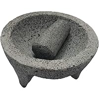 TLP Molcajete authentic Handmade Mexican Mortar and Pestle 8.5"