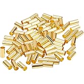PH PandaHall 150 pcs 0.4 Inch Column Brass Tube Beads Ring Macrame Bead Spacer Beads with 4.5mm Hole for DIY Sewing Craft and Macrame Wall Hanging Plant Holder Craft, Golden