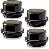 XTPTFABS 81143 Hub Dust Cap w/O-Ring,4Pack,Replace K71-G01-73 21-261 48355v | 2-5/16" Outer Thread Trailer Hub Fit For Dexter Vortex 5-Lug Hubs 1250-1750 Lbs Boat Trailer,Not 6Lug Hub,Thread-In Design(4)