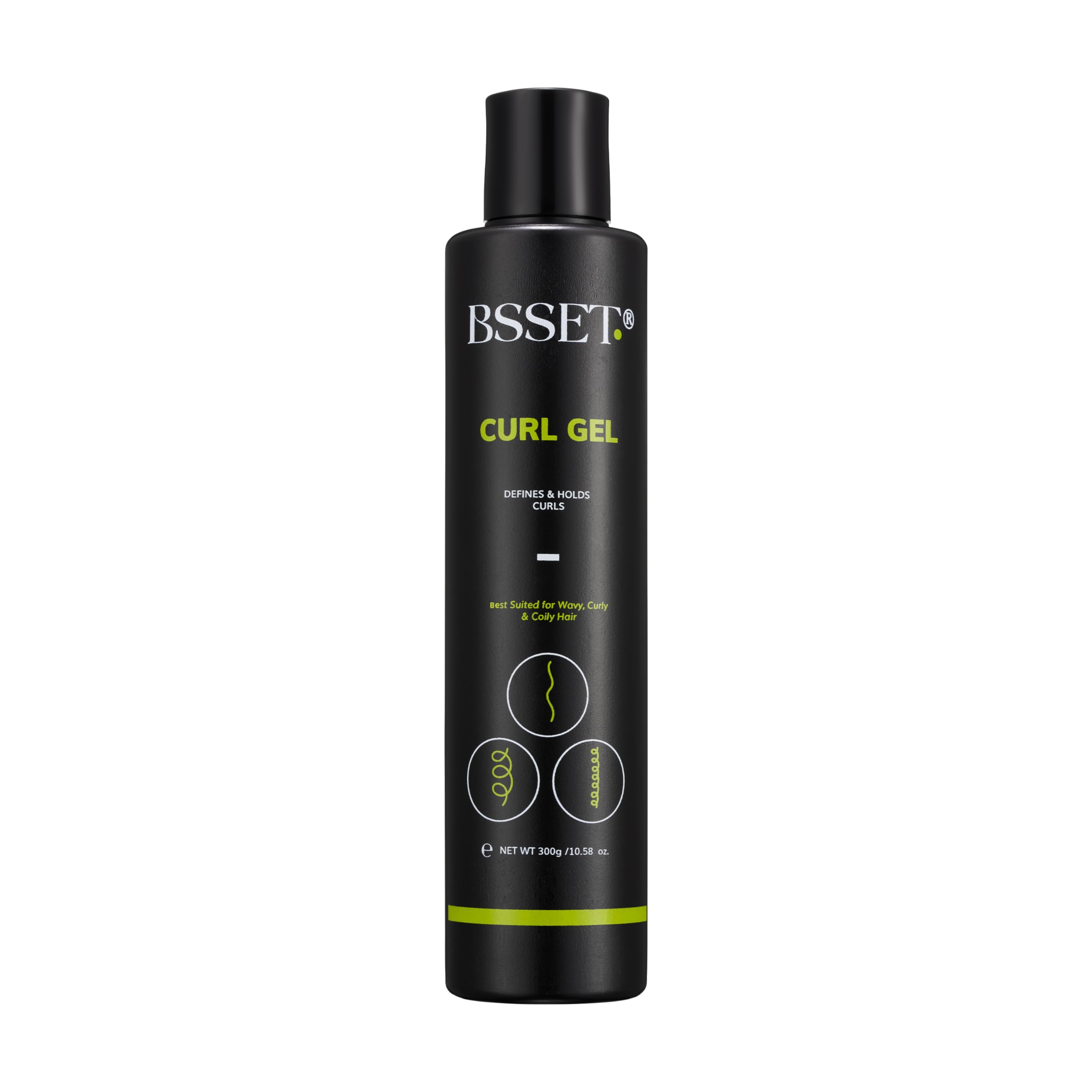 BSSET Curl Gel Defines & Holds Curls - Hair Styling for Beautiful Curls for Type 2-4 Hair