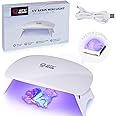 LET'S RESIN Mini UV Light for Resin, 2.5Times Higher UV Energy Value Portable UV Resin Light, Faster Curing & 84g Light Weight UV Lamp, Resin Supplies for UV Resin Molds, Jewelry Making, Craft Decor