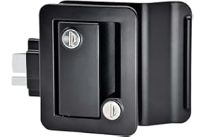 YOMILINK Upgrade 100% Metal RV Door Lock, Replacement Door Latch for Camper Horse Trailer Cargo Hauler, 4-Key, Safety Paddle Deadbolt