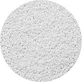 3mm Glass Seed Beads Bulk - 200g (Approx 7200 pcs) - 8/0 Round Craft Beads for Jewelry Making - Earrings, Bracelets, Necklaces