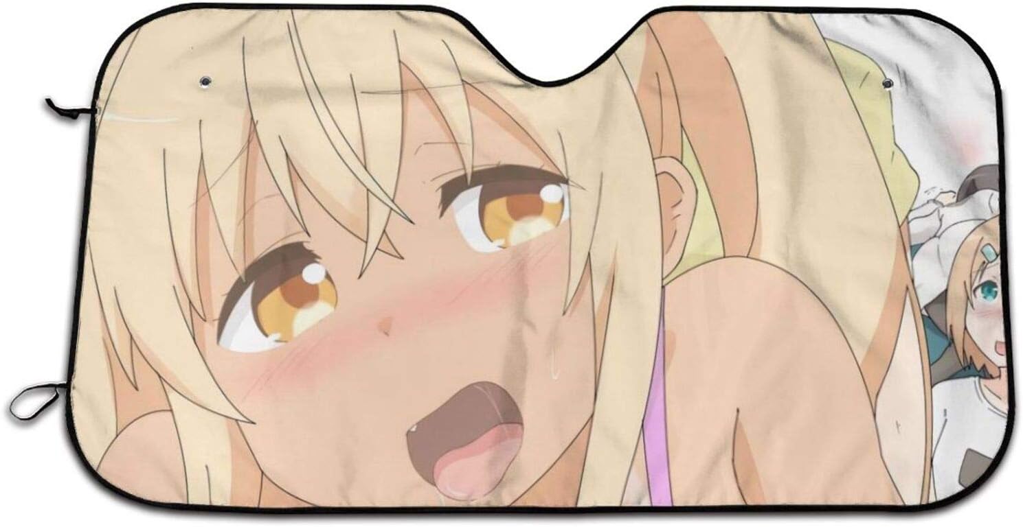 Amazon 春原 菜々 2 自動車 フロント ガラス用 サンシェード 折りたたみ式 車のフロント ガラスサンシェード フロント ウィンド ウサンシェード 紫外線対策 Suv保護車サンシェード サンシェード 車 バイク