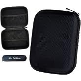 My Pill Purse Empty Zipper Flexable Hard Black Pill Organizer Travel Pill Case, Size 4 X 5.5 X 1.75, 2 Mesh Pockets Hold Mini Bottles, Am Pm Pill Bags, Med Bags Sold Separately