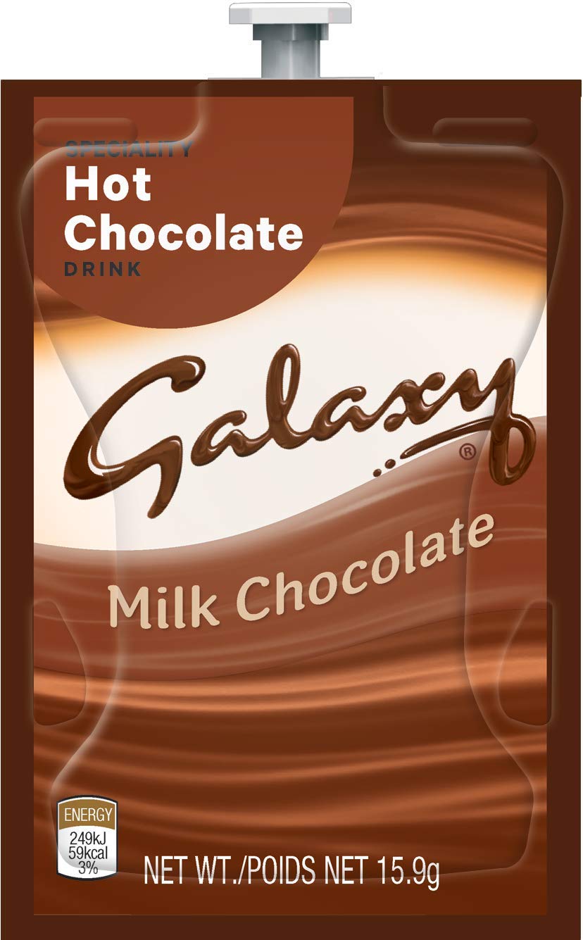Low Calorie Hot Chocolate Sachets Flavia - GALAXY HOT CHOCOLATE - 18 Sachets / 1 Rail - LOW DELIVERY