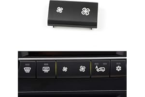 Moonlinks Fan Speed Button Replacement AC Heater Control Fan Switch Button Cap for BMW X5 E70 2006-2013 /BMW X5 E70 LCI 2009-2013, X6 E71 2007-2014（1 Piece）