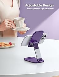 Lamicall Purple Phone Stand for Desk - Dark Purple