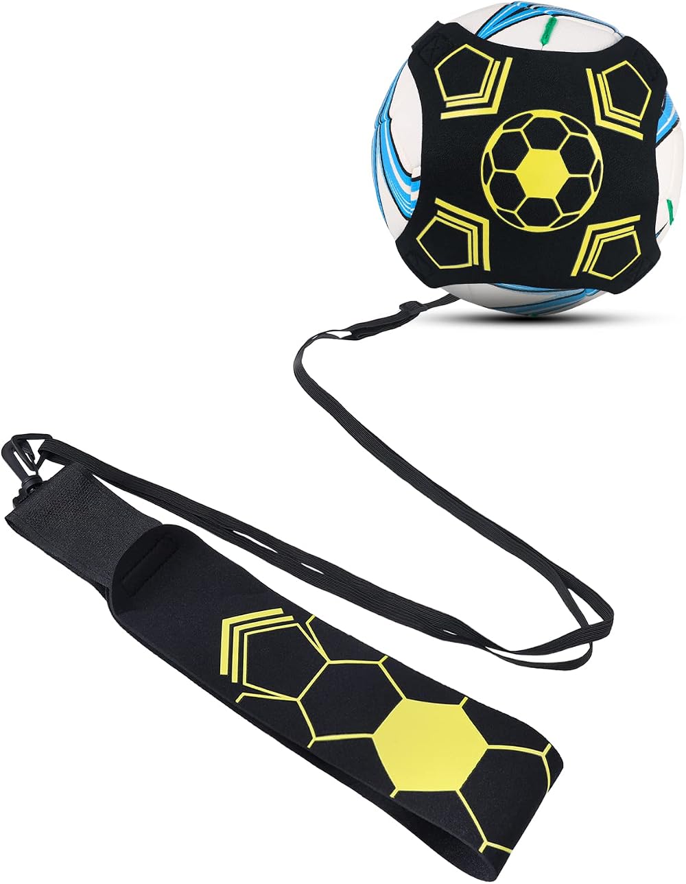 Dacitiery Football Kick Trainer Soccer Training Belt Fits Size 3-5 Balls