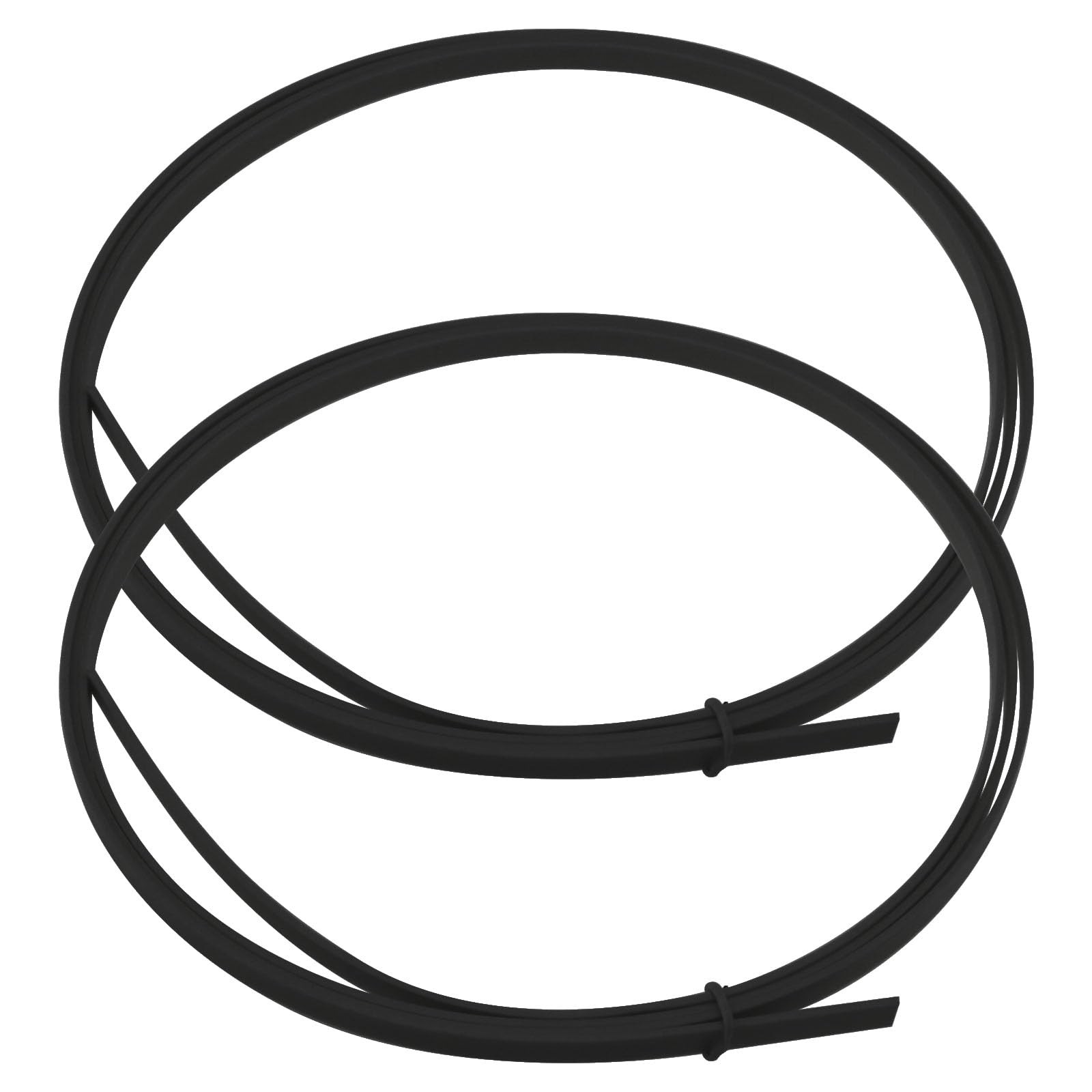 YINETTECH 2Pcs Guitar Binding Purfling Acoustic Classical Guitar Binding Guitar Binding Edge Trim Guitar Accessories ABS 1650x7x1.5mm Black