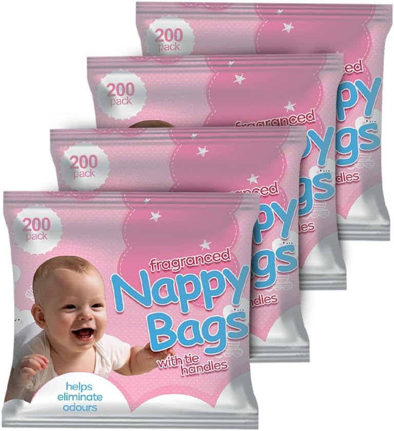 ZYBUX Jumbo Fragranced Nappy Disposable Bags 800 Bags 4x200