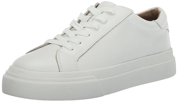 BLONDO WOMEN’S VENNA SNEAKER, WHITE LEATHER, 6.0M