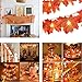 VIKASI Fall Decor, Fall Decorations for Home, 13 ft 40 LED Battery Operated Maple Leaves String Lights for Halloween Thanksgiving Xmas Garden Patio Bedroom Party Indoor Outdoor Decorations