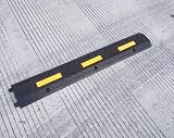 uyoyous 2 Channel Rubber Cable Floor Protector Ramp 100x15x3CM Heavy Duty Garage view 2