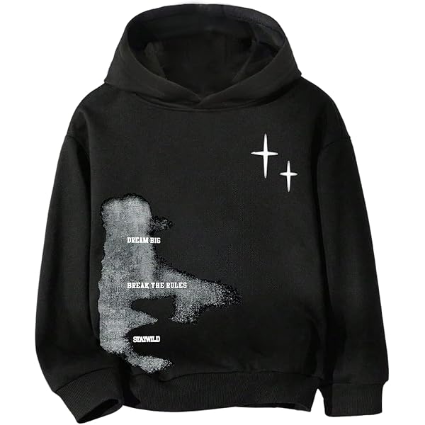 Amazon.com: SOLY HUX Boy's Zip Up Hoodies Sweatshirt Y2k Letter