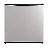 Midea WHS-65LSS1, 1.6 Cu. Ft. Compact Refrigerator, Stainless Steel