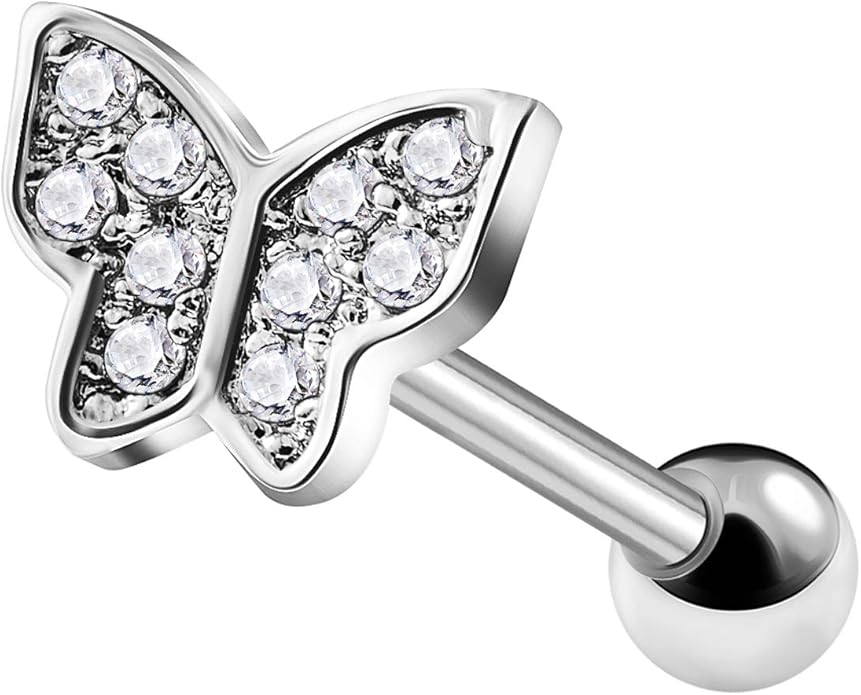 BIG GAUGES Piece of 316L Surgical Steel 6mm 16g Gauge 1.2mm Tragus Helix Cartilage