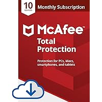McAfee Total Protection|Antivirus| Internet Security| 10 Device| 1 Month Subscription with auto renewal |2019 Ready