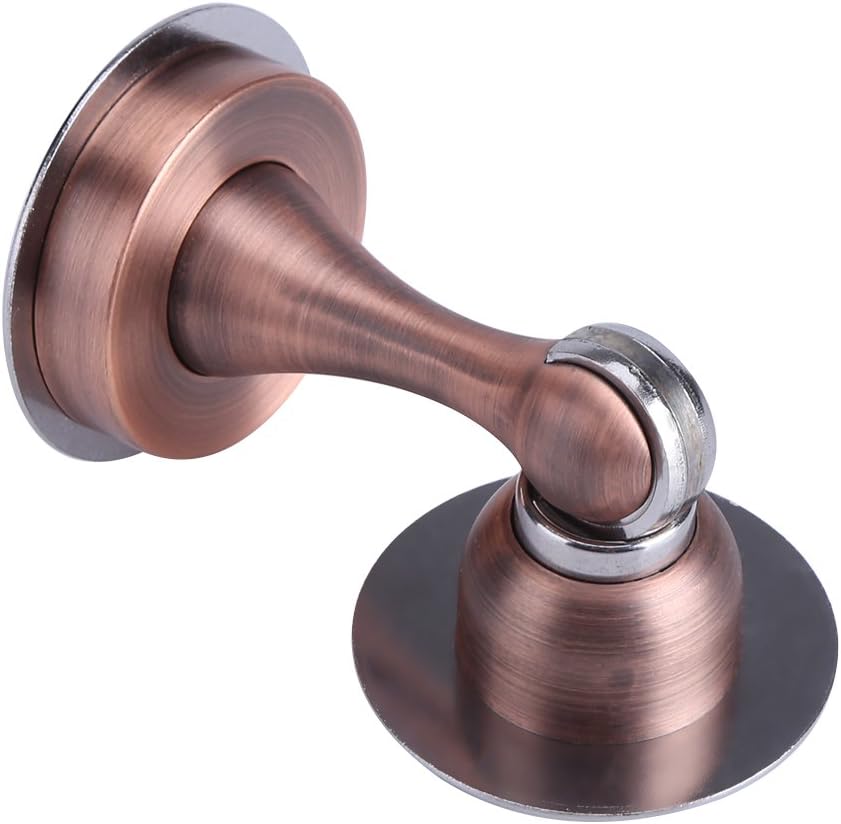 Yosoo Magnetic Door Stopper 304 Stainless Steel Premium Free Drill Door Stop Catch Holder for Home and Office(Copper) - Image 4