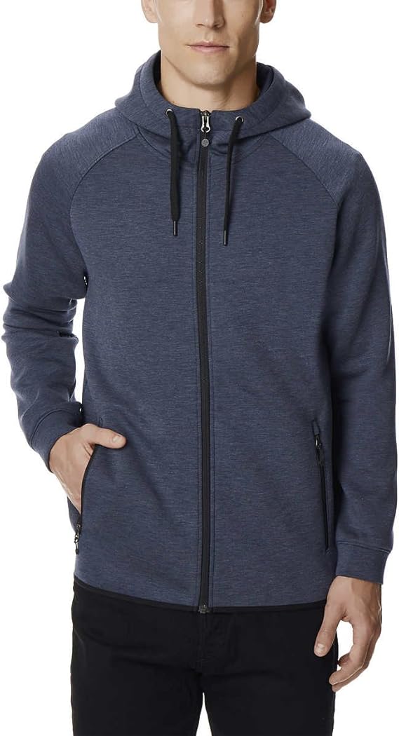 Amazon.com: 32 Degrees Mens Tech Fleece Full Zip Hoodie (Blue, XL): Clothing