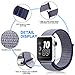For Apple Watch Band 42MM Nylon Soft Breathable Nylon I Watch Replacement Band Sport Loop for Apple Watch Series 3/2/1 (Midnight Blue Sport Loop, For Wpple Watch 42MM)