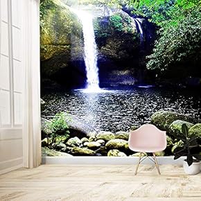Wall Murals for Bedroom Waterfall Large Removable Wallpaper Peel and Stick Wall Stickers - 66x96 inches