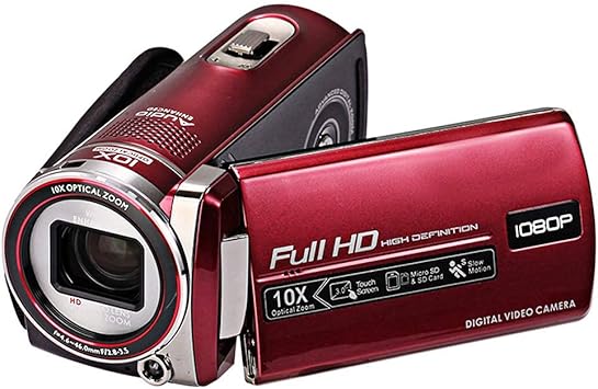 KDMB Digital Video Camera Professional Camera10X Optical Image Stabilization Optical Zoom Video Camera16 Million PixelsFull HD 1080P 3 0 Inch 270 Degree Rotation Touch Screen1Red KDMB Digital Video Camera Professional Camera10X Optical Image Stabilization Optical Zoom Video Camera16 Million PixelsFull HD 1080P 3 0 Inch 270 Degree Rotation Touch Screen1Red