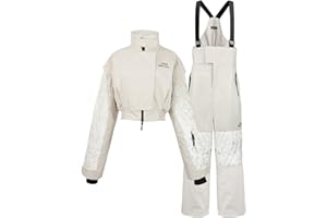 ISEE MIGGA Women Snow Suits Ski Jacket and Pants Set Waterproof Windproof Snowboarding Ski suits Winter Sports Velvet Quilted