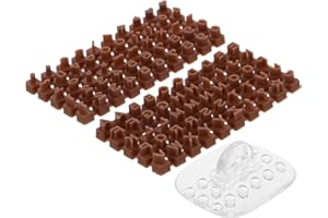 SEWACC 2 Sets DIY Clay Alphabet Number Symbol Stamps for Baking and Crafting Plastic Letter Stampers for