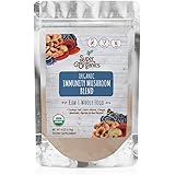 Super Organics Immunity Mushroom Blend | Turkey Tail, Lion’s Mane, Chaga & More | Organic Superfood Powder | Raw Superfoods |