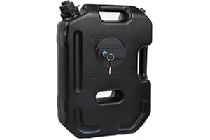10L/2.6 Gallon Gas Can Water Container Storage Jug Spare Emergency Backup Tank with Mounting Bracket for Motorcycle SUV ATV T