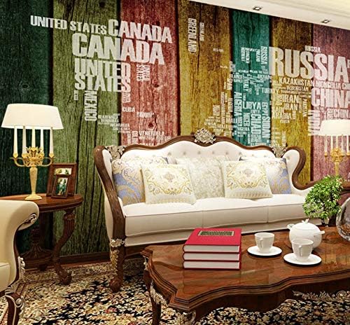 Luludsoo Murales 3d En 3d Mapamundi Carta Papel Pintado Rollo