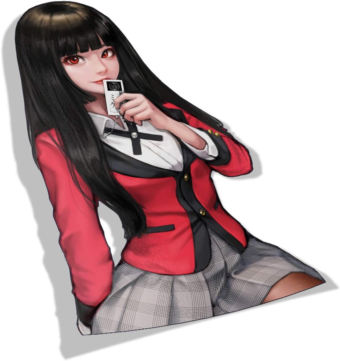 Anime Sticker Kakegurui 002 - PEEK Car Stickers Anime Vinyl Stickers Decorative Waifu Sticker Cartoon Car Decal Colorful (4.7" x 8")