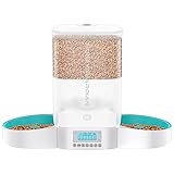 HoneyGuaridan Automatic Cat Feeder for Two