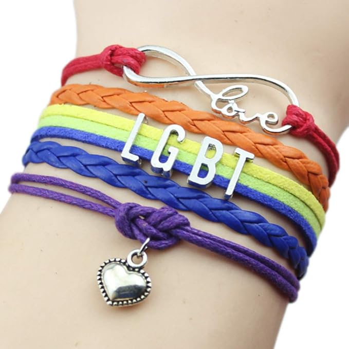 Jjzhy Lgbt Homosexuell Lesben Multilayer Weave Farbe Armband Regenbogen Freundschaft Mehrfarbig Einheitsgrosse Amazon De Bekleidung
