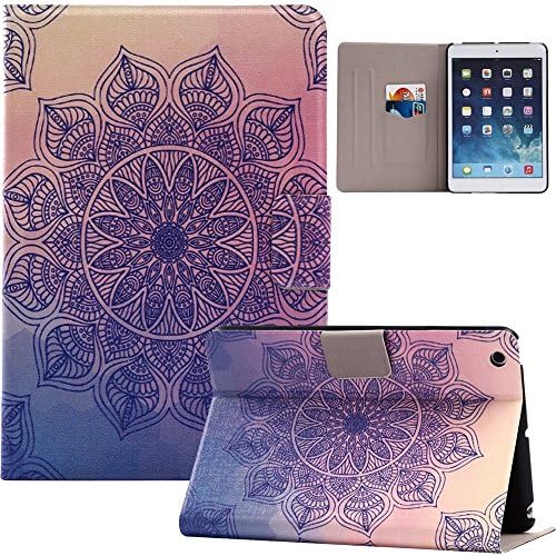 Kindle Paperwhite 1/2/3 6.0 Inch Case,Hica PU Leather Folding Painting Auto Sleep/Wake Feature Card Slot Cover for Kindle Paperwhite 1/2/3 6.0 Inch, Mandala Flower