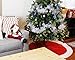 Juvale Christmas Tree Skirt, Red and White Velvet Tree Skirt, Holiday Xmas Decor (60 in)