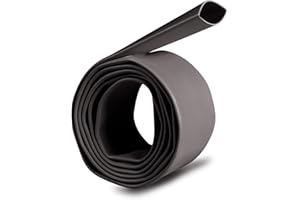 2 inch (Diameter) 3:1 Waterproof Heat Shrink Tubing Kit, Large Marine Dual Wall Adhesive Shrinkable Wire Wrap Tube, Insulation Sealing Wear-Resistant Cable Protector by YUKSY (4ft, Black)