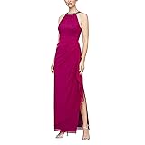 Alex Evenings Womens Long Halter Special Occasion