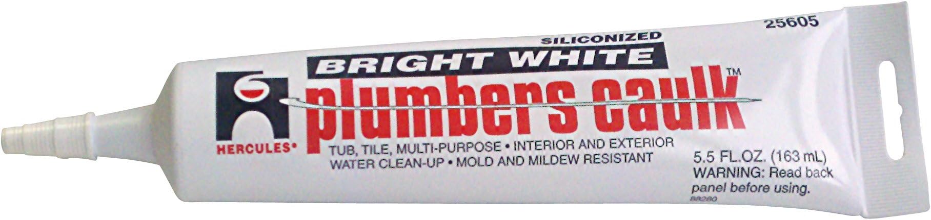 Oatey 25605 Hercules 6-Ounce White Tube Plumber's Caulk