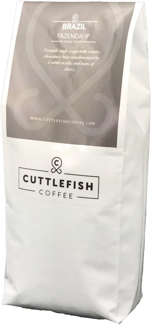 Brazil Fazenda Carmo I.P. Single Origin Freshly Roasted Coffee Beans Perfect for Espresso, Cafetiere, Aeropress, Chemex and Hario - 250g Whole Beans