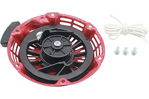 Red GX160 Pull Start Assembly with Recoil Starter Rope Compatible with Honda GX200 and GX120 - Replacement Pull Cord Kit (Par