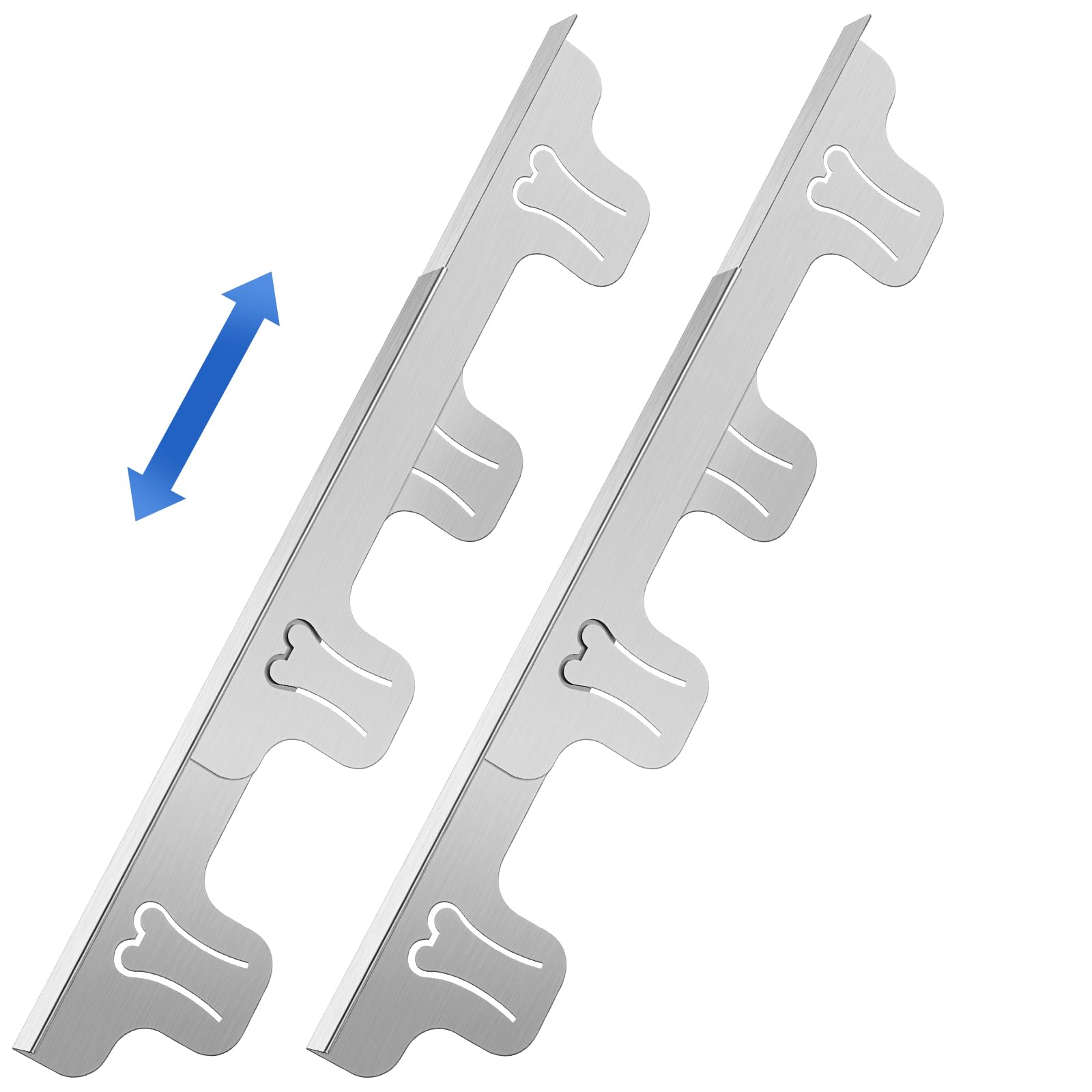Photo 1 of Stainless Steel Stove Gap Covers (2 Pack) - Adjustable Length 13.8" to 27.5", Heat Resistant Stove Gap Filler & Oven Gap Filler, Range Trim Kit for Countertops, Easy Clean Stove Guard?Silver?