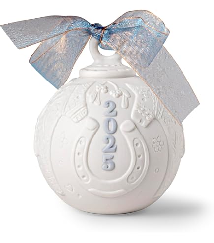Amazon.com: LLADRÓ Blue 2025 Christmas Bell. Decorative Ornament