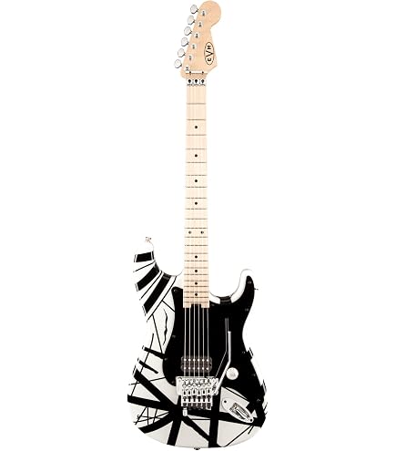 Amazon.com: EVH Striped Series Circles Electric Guitar - Crop