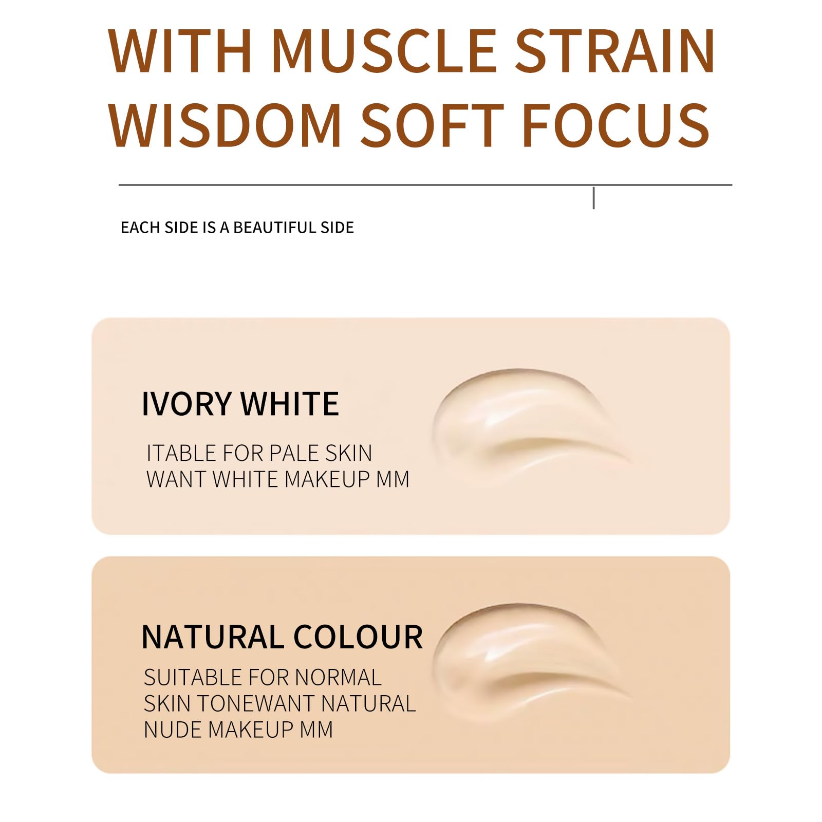 O'CHEAL CC Cream with SPF 50+, Hydrating Color Correcting Cream Full Coverage Lightweight Powder Foundation, Waterproof Long Lasting Pre-makeup Primer Facial Concealer Refine Skin Texture (Natural)